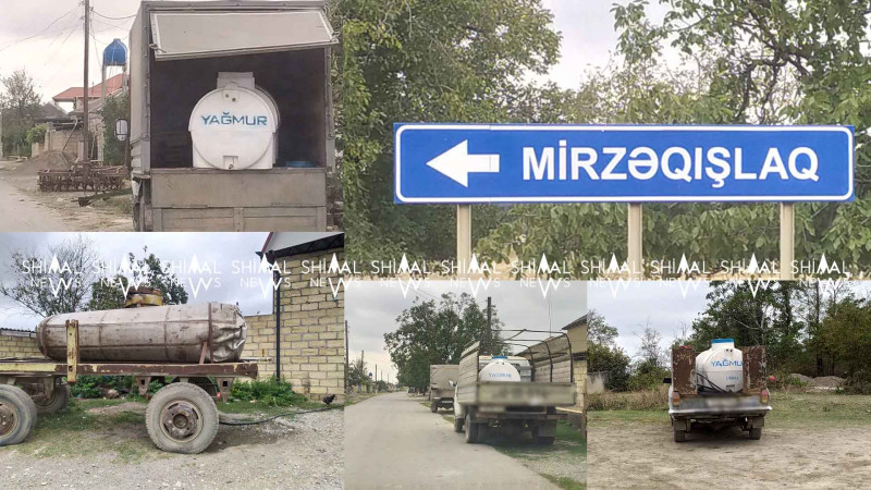 Qubanın Mirzəqışlaq kəndində quyu quruyub: sakinlər lilli suyu pulla alırlar