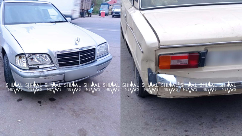 Xaçmazda “06” və “Mercedes” toqquşub