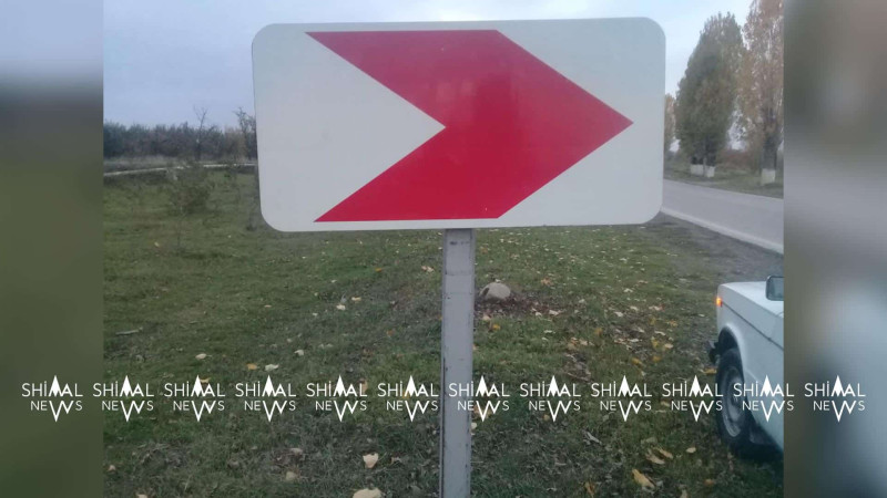 Quba-Xaçmaz yolu: istiqamət göstərən nişan bərpa edilib