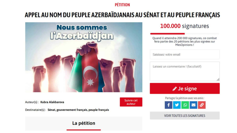 Azərbaycanı Qoruyaq deyərək bir aydan da az müddətə 100.000 səs topladıq!