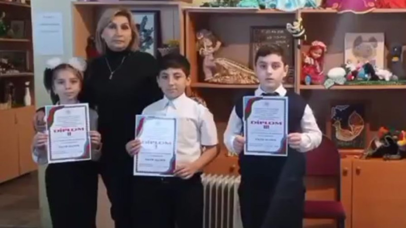 Xaçmazda məktəblilər arasında şeir müsabiqəsi baş tutub