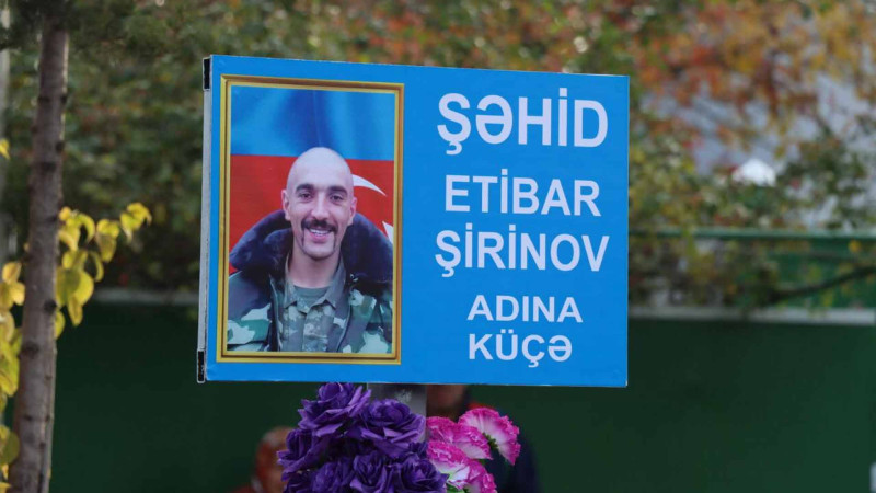 İsmayıllıda şəhidin adını daşıyan küçənin açılışı olub