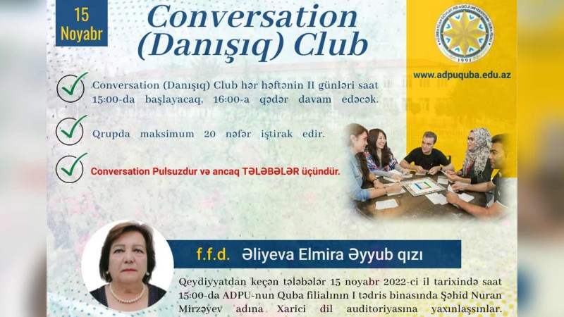 Qubada tələbələr İngilis dilini təkmilləşdirəcəklər