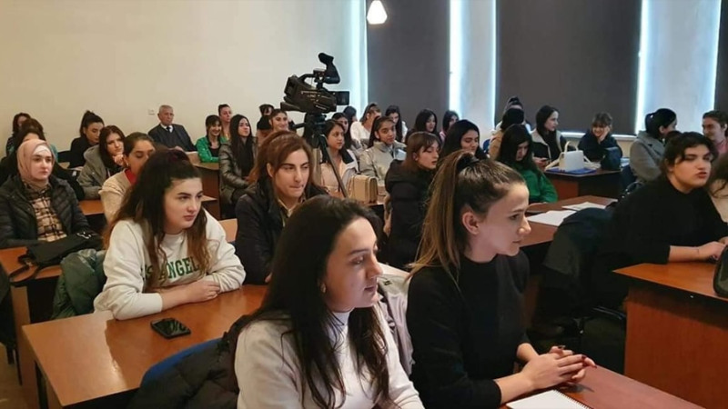 Quba: Türkiyəli mütəxəssis ADPU-nun seminar dərsində iştirak edib
