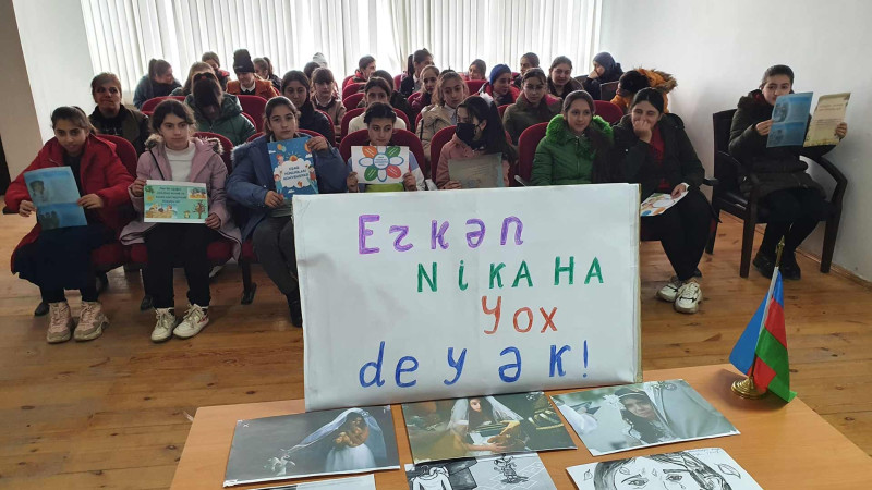 Qusarda məktəblilər üçün maarifləndirici tədbir keçirilib