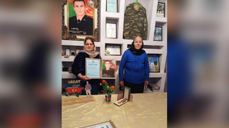 İsmayıllı: Vətən müharibəsi şəhidinin ailəsi ziyarət edilib