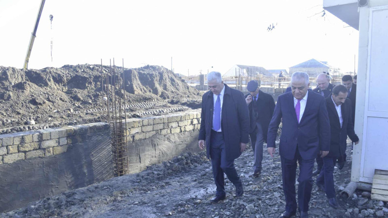 Qubada Bağbanlı qəsəbə tam orta məktəbinin inşası davam edir