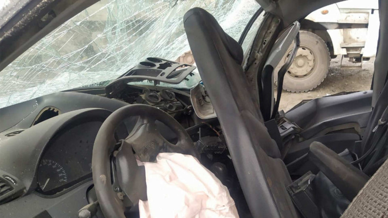 İsmayıllıda zəncirvari qəza: sürücü xəsarət alıb