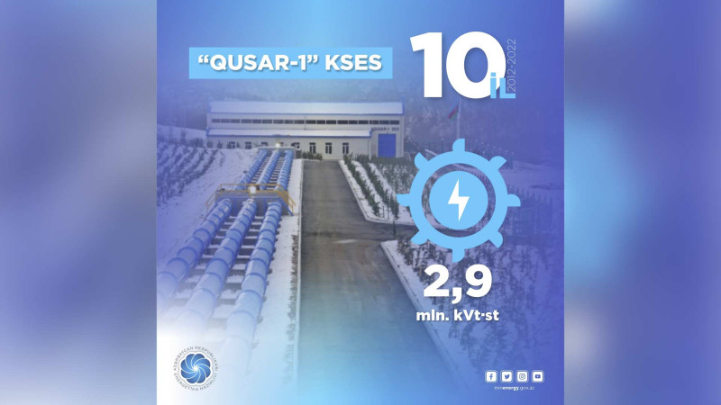 “Qusar-1” kiçik Su-Elektrik Stansiyası yubileyini qeyd edir