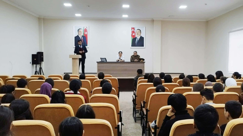 Xaçmaz: FHN-in əməkdaşları Ağyazı Buduqda məktəblilərə təlim keçiblər