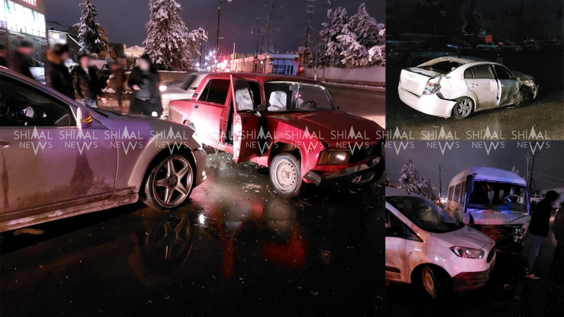 Quba: 5 avtomobil toqquşub, günahkar qaçıb