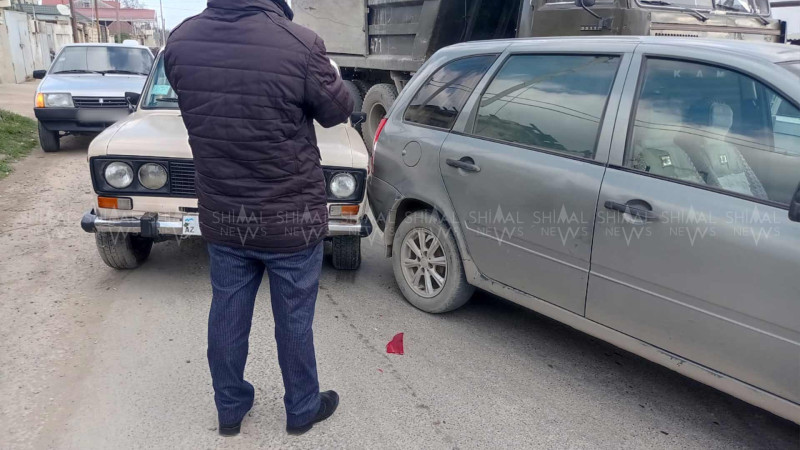 Xaçmazda iki nəqliyyat vasitəsi toqquşub