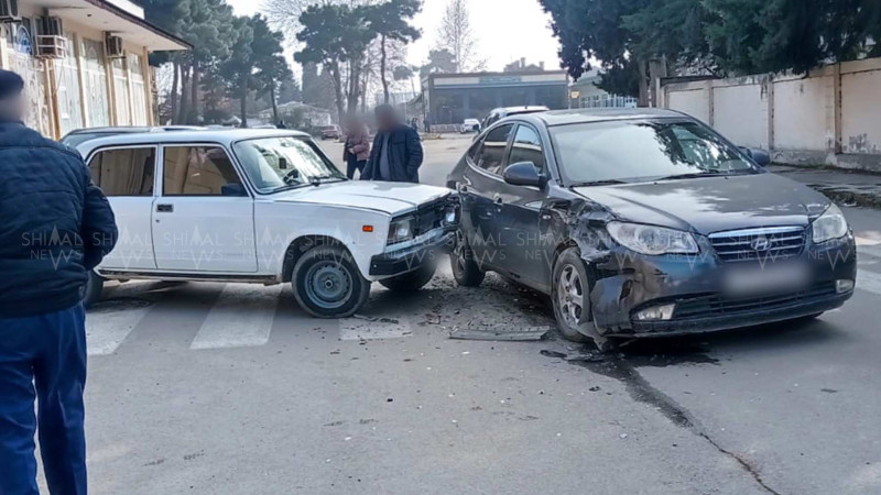 Xaçmazda qəza: “Hyundai” və “VAZ” toqquşub
