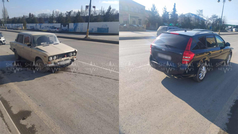 Quba: “Grand” marketinin qarşısında qəza olub