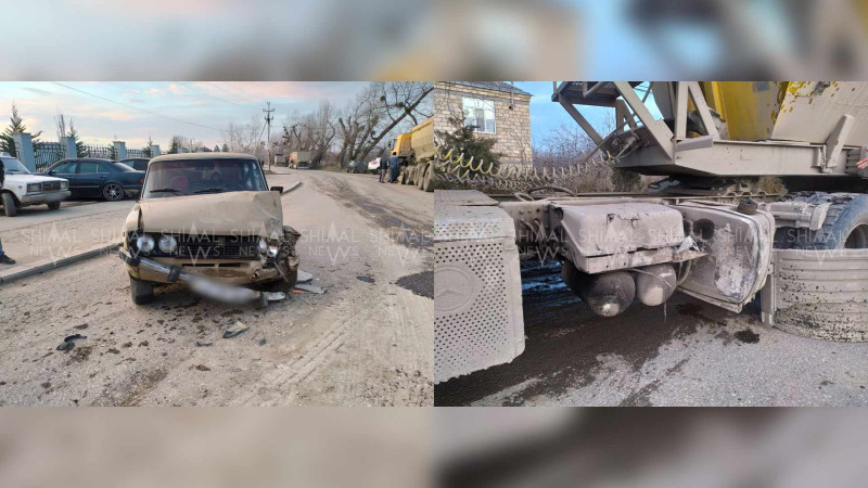 Qubada qəza: yük və minik avtomobilləri toqquşub