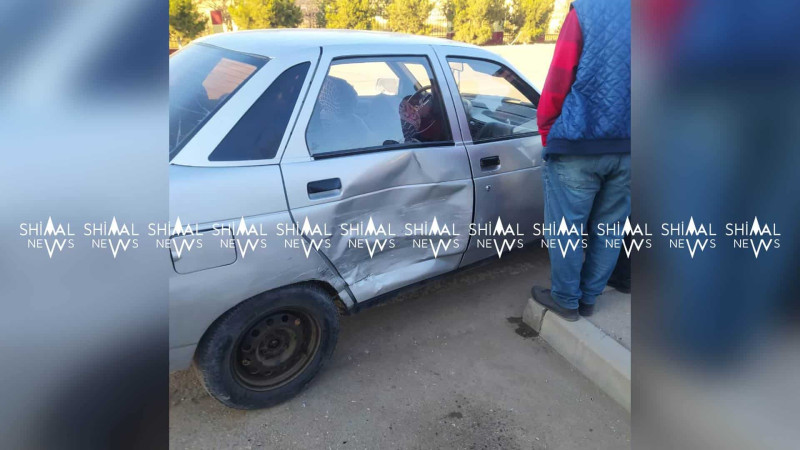 Qusarda bir müddət öncə 2 avtomobil toqquşub