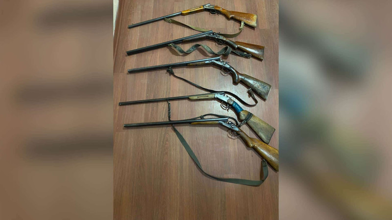 İsmayıllı rayon sakinlərindən qanunsuz saxladıqları odlu silahlar götürülüb