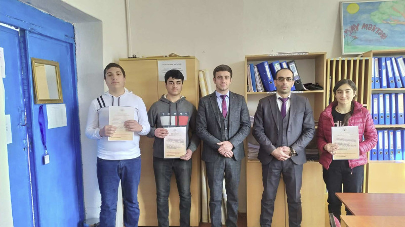 Quba rayonu üzrə təhsil sektorunun müdiri şagirdlərlə görüşüb
