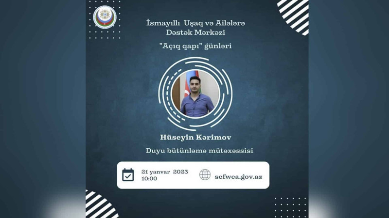 İsmayıllıda ödənişsiz duyu bütünləmə terapiyası keçiriləcək