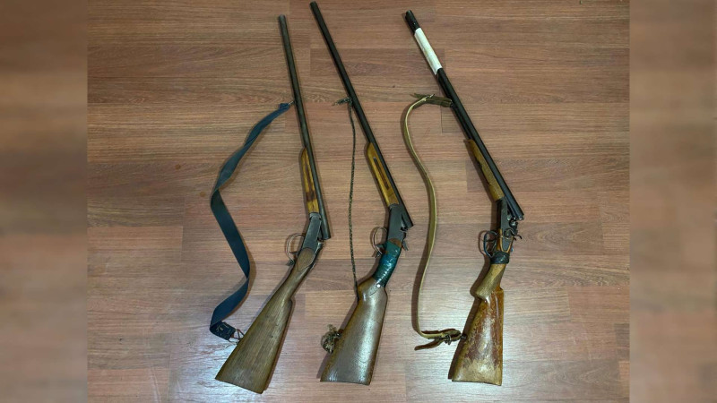 İsmayıllı rayon sakinlərindən qanunsuz saxladıqları 3 tüfəng götürülüb