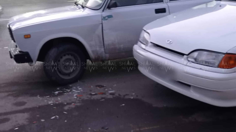Xaçmazda avtomobil dayanan yerdə əzilib