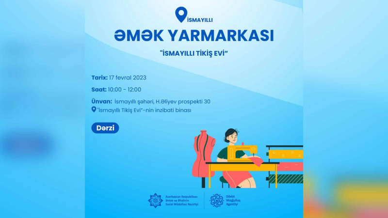 İsmayıllı şəhərində əmək yarmarkası keçiriləcək
