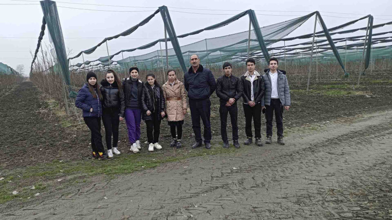 Quba: məktəblilər Elmi Təcrübə Bazasında olublar