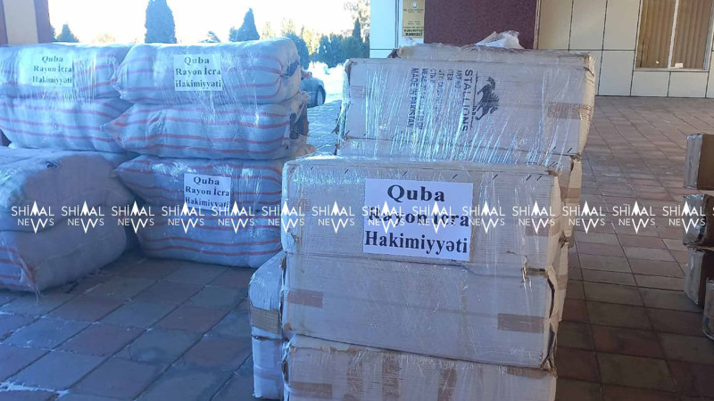 Bü gün Qubadan Türkiyə üçün növbəti yardım göndərilib