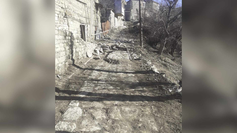 İsmayıllı: Lahıc qəsəbəsində piyada yolu bərpa edilir