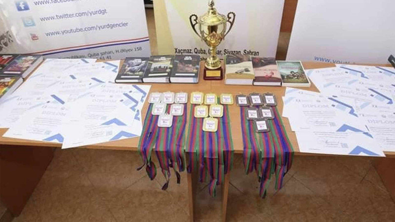 Qusarda 9 məktəbin ən bilikli komandaları yarışıblar