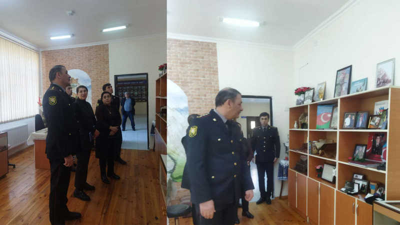 İsmayıllıda polis əməkdaşları məktəblilərlə maarifləndirici görüş keçiriblər