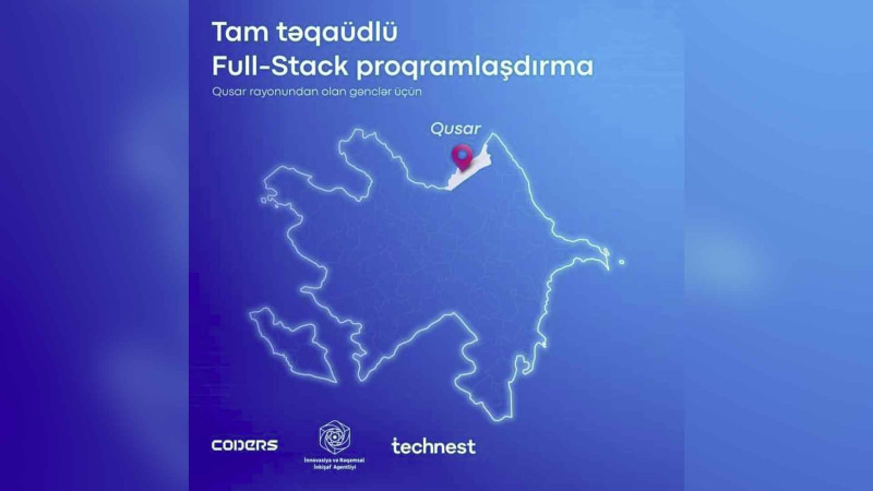 Qusardan olan gənclərə “Full-Stack” proqramlaşdırma öyrədiləcək