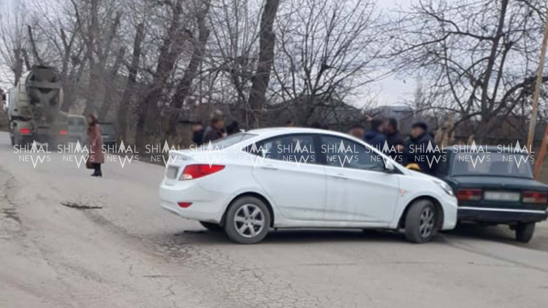 Qubada bir az öncə avtomobil qəzası baş verib