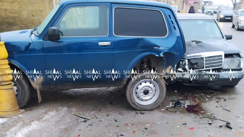 Quba: sürüşkən yol qəzaya səbəb olub