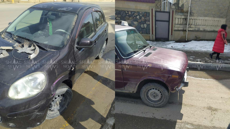 Qubada “Nissan” və “VAZ” toqquşublar