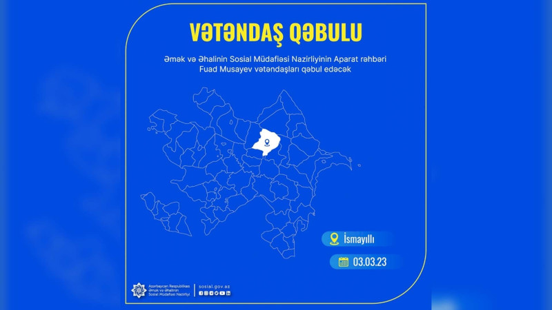 İsmayıllı: ƏƏSMN Aparatının rəhbəri sakinlərlə görüşəcək