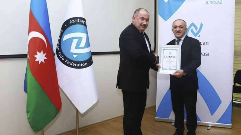 Cüdo Federasiyası: İsmayıllı Olimpiya İdman Kompleksinə lisenziya təqdim edilib