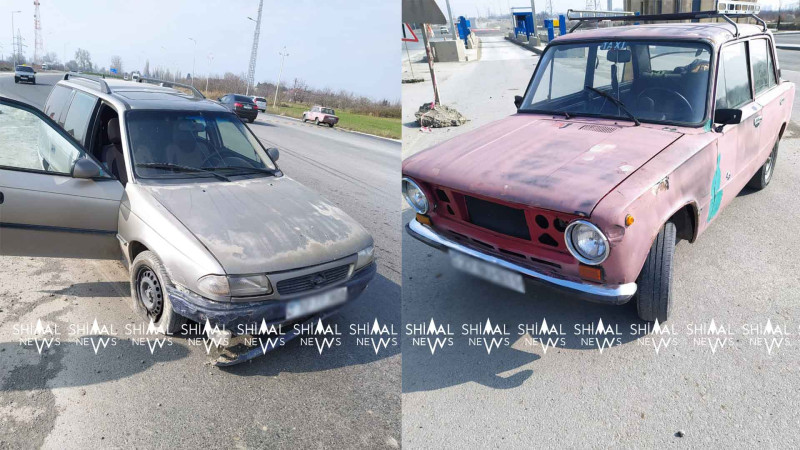 Xaçmazda 2 avtomobil toqquşub