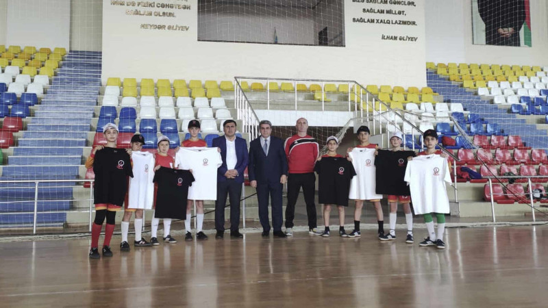 Qusar: uşaq futbol komandası ilə görüş təşkil edilib