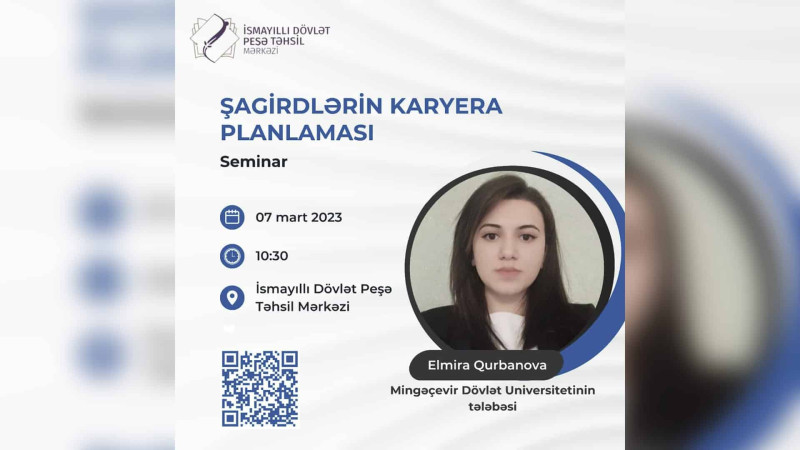 İsmayıllıda şagirdlərə karyera planlamaq öyrədiləcək