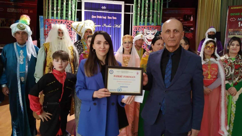 Qusar: Ləzgi Dram Teatrına Fəxri Fərman təqdim edilib