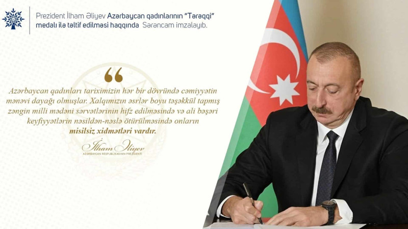 Qusar: Neva Abdurahmanova “Tərəqqi” medalı ilə təltif edilib