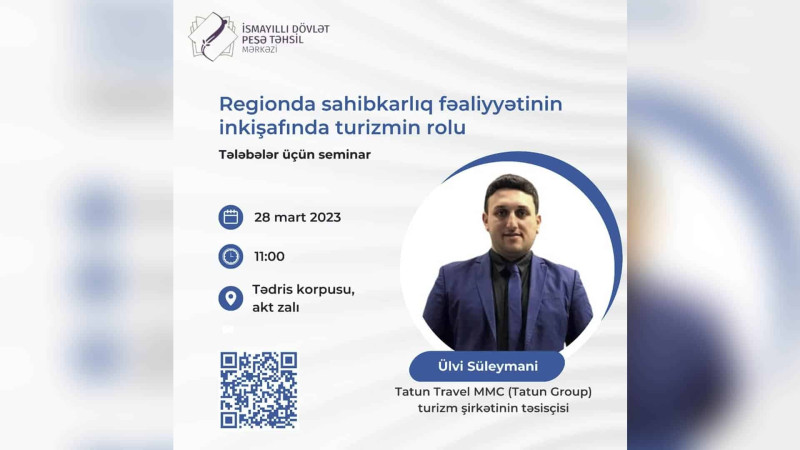 İsmayıllı: Peşə Təhsil Mərkəzində maarifləndirici tədbir keçiriləcək