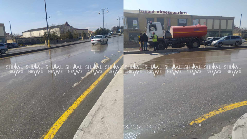 Qubanın mərkəzində təmizlik işləri aparılır