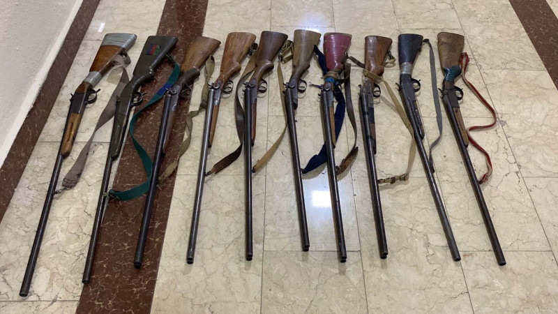 İsmayıllı sakinlərindən qanunsuz ov silahları götürülüb