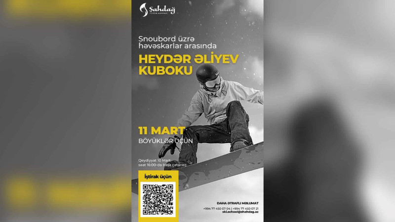 Qusar: snoubord üzrə Heydər Əliyev kuboku keçiriləcək