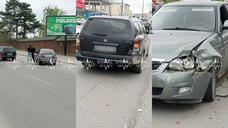 Quba: “Priora” “Opel”ə çarpılıb