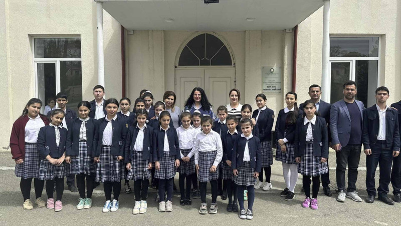 Quba: Zeynəb Məmmədyarova internat məktəbini ziyarət edib