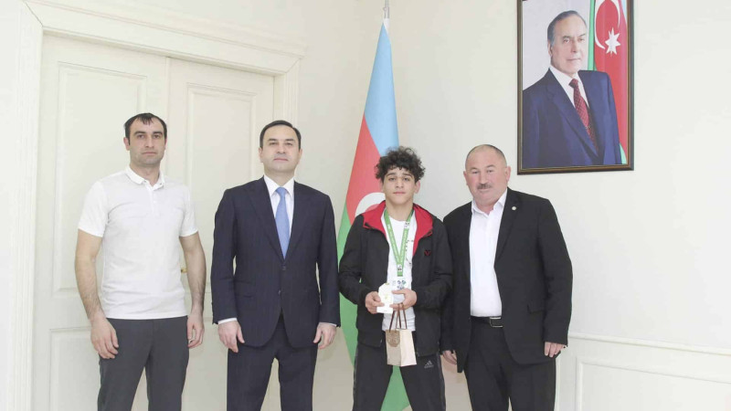 İsmayıllı: gənc cüdoçumuzla görüş keçirilib