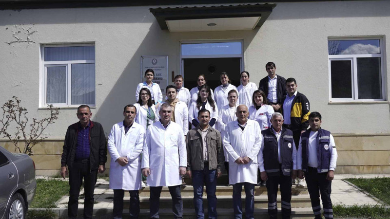 Quba: Qonaqkənd kəndində səyyar tibbi müayinələr aparılıb